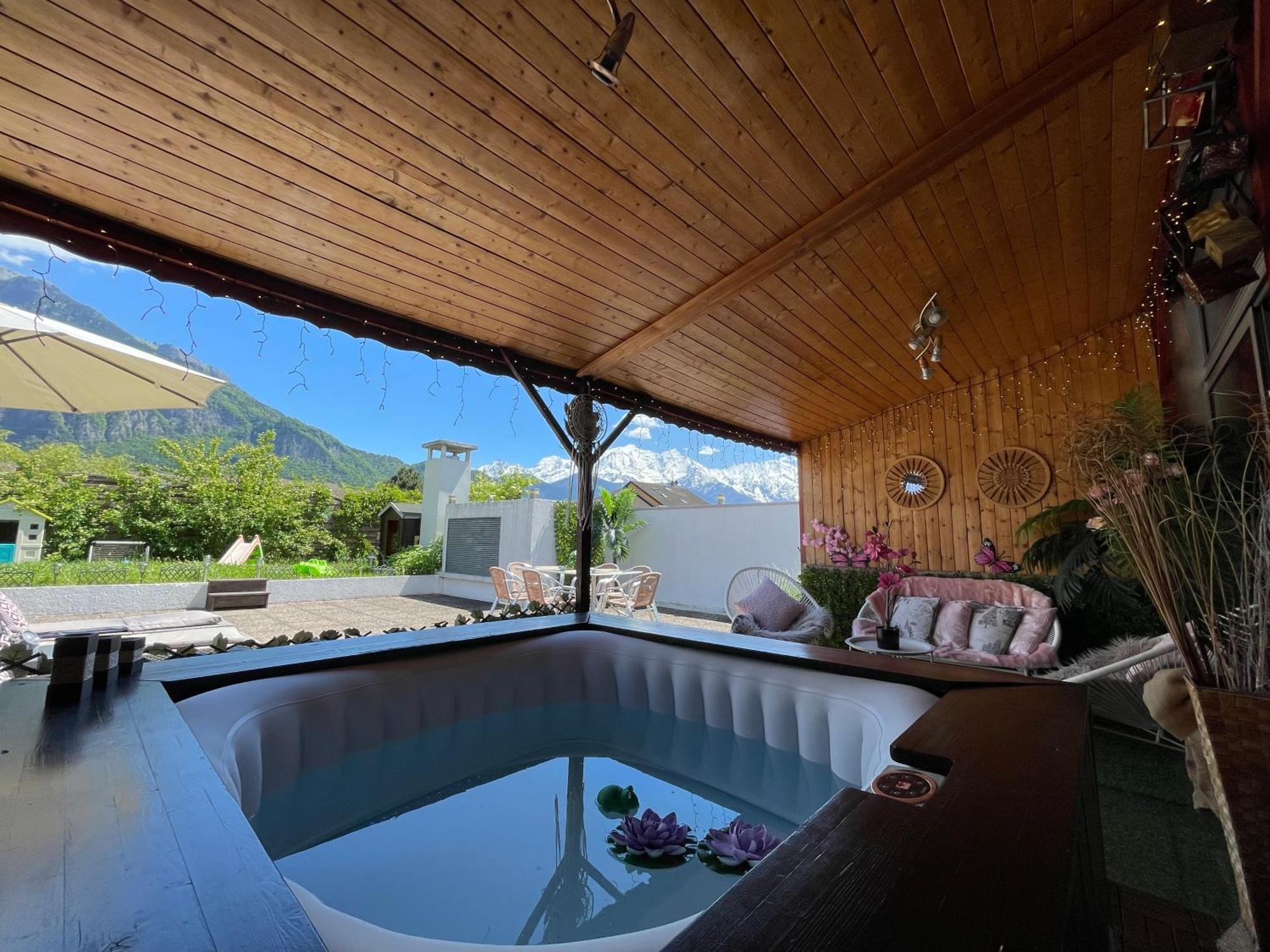 Rooftop 1 - Jacuzzi Prive Au Pied Du Monte-Blanco Sallanches Exterior foto